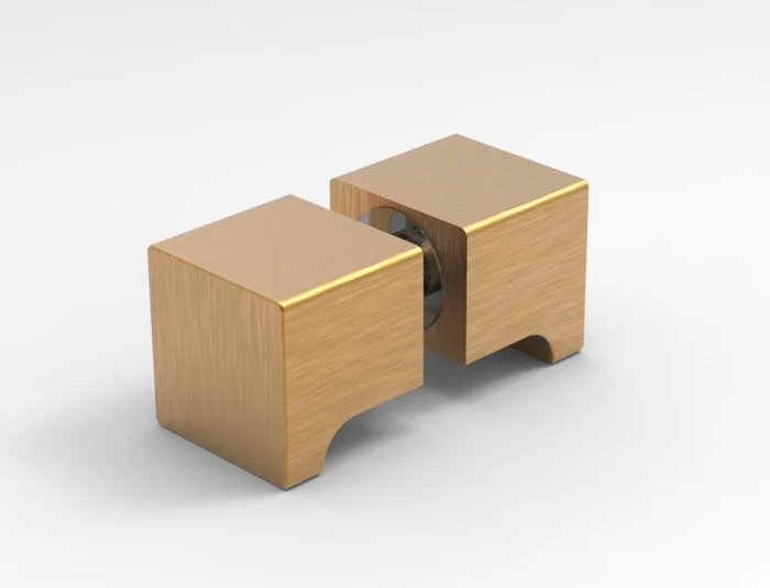 Dusch-Türgriff – eckig 32×32 mm Messing, 6–12 mm Glas, 11 Oberflächen, Art.Nr. SDK300