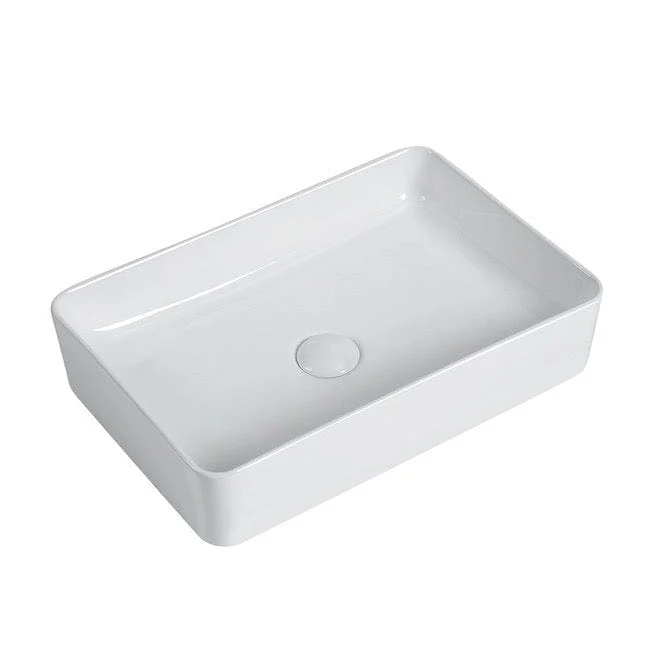 Aufsatzwaschbecken aus glasierter Keramik RISTA 50x34 cm