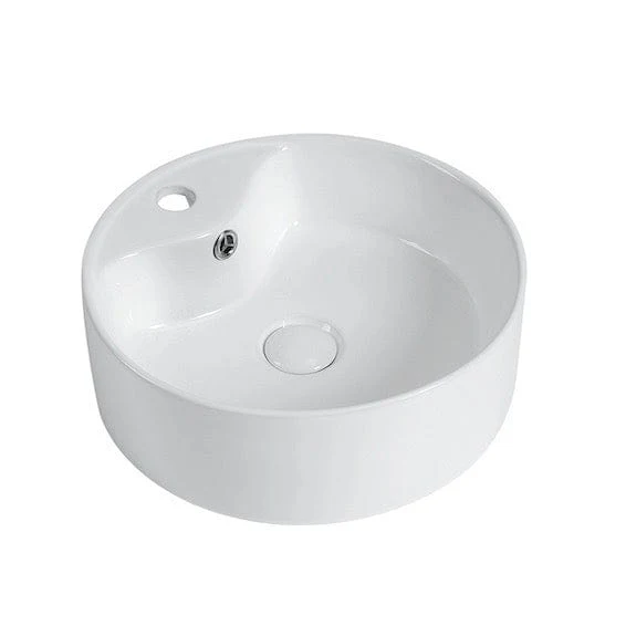 Aufsatzwaschbecken aus glasierter Keramik VARRIA Ø46 cm