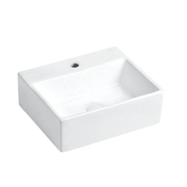 Aufsatzwaschbecken aus glasierter Keramik SALTA 33x29 cm