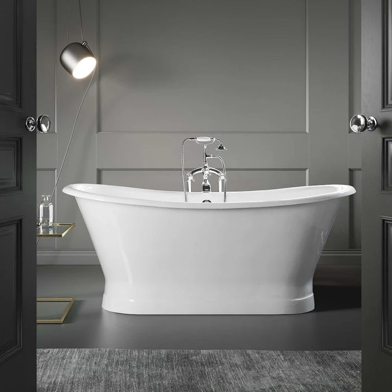 Freistehende Gusseisen Badewanne COVENTRY weiß