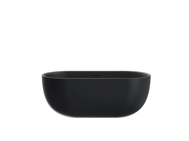 Freistehende Badewanne LISBON SCHWARZ MATT