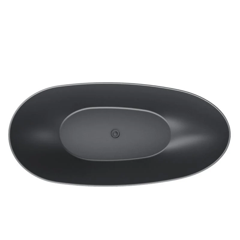 Freistehende Badewanne FLORIDA SCHWARZ MATT