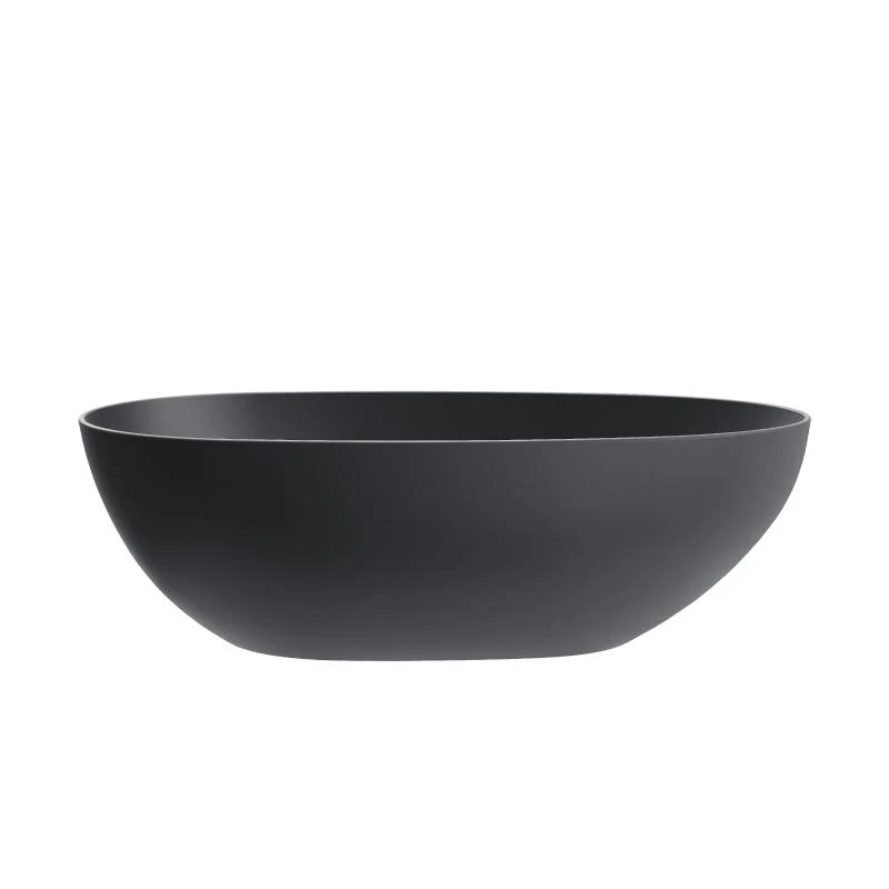 Freistehende Badewanne FLORIDA SCHWARZ MATT