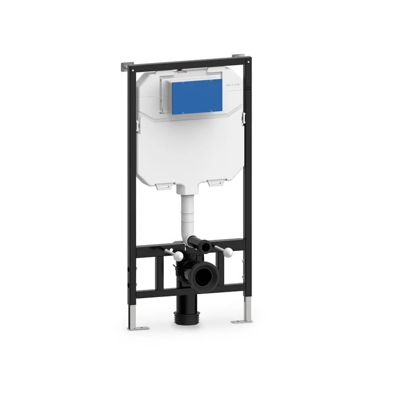 Wand-WC PISA Komplett-Set schwarz, mit Vorwandelement und Betätigungsplatte
