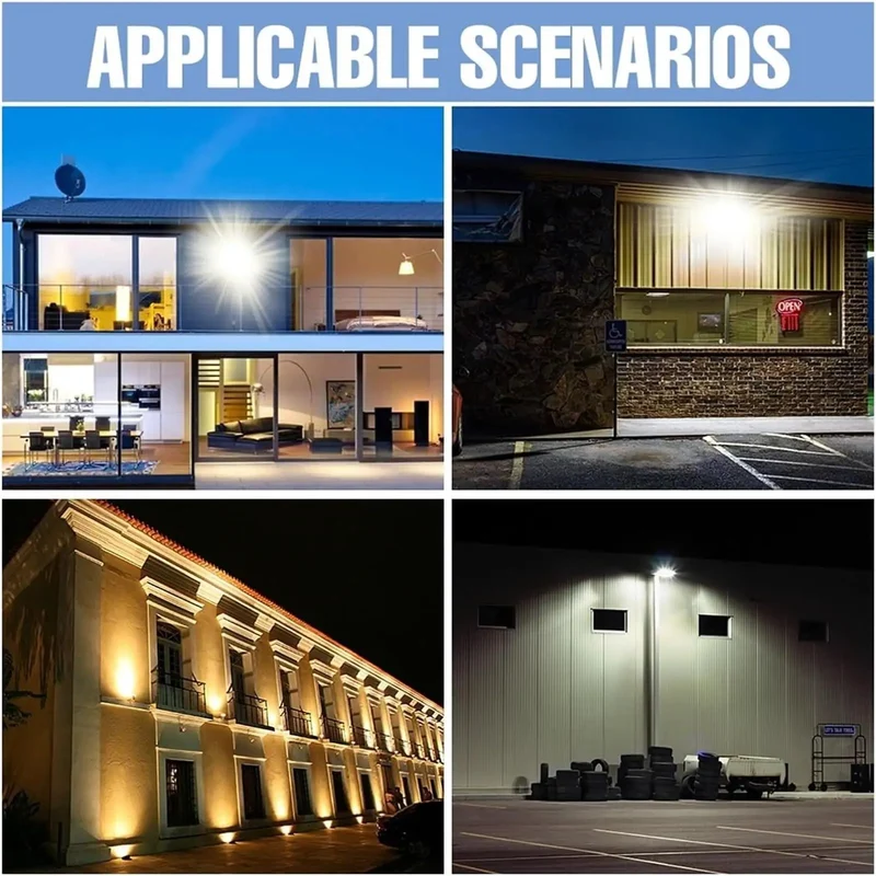 Tough Build Led Floodlight Wall Mount Security Light Ip65 Waterproof Outdoor Spotlight Bulb Lights Up The Block Shock Resistant High Lumens 200W Warm Or Cool White For Yard
