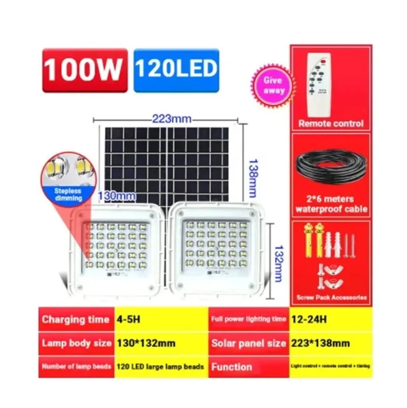 Real Deal Heavy Duty Dual Head Solar Spotlight Super Bright Waterproof LED Floodlight For Driveway Yard Warehouse Quick Install Built Tough Outside