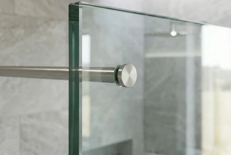Stabistange-Set für Glasdusche – Glas-Wand, 19 mm Edelstahlrohr für Glasbohrung, Art.Nr. TUBE