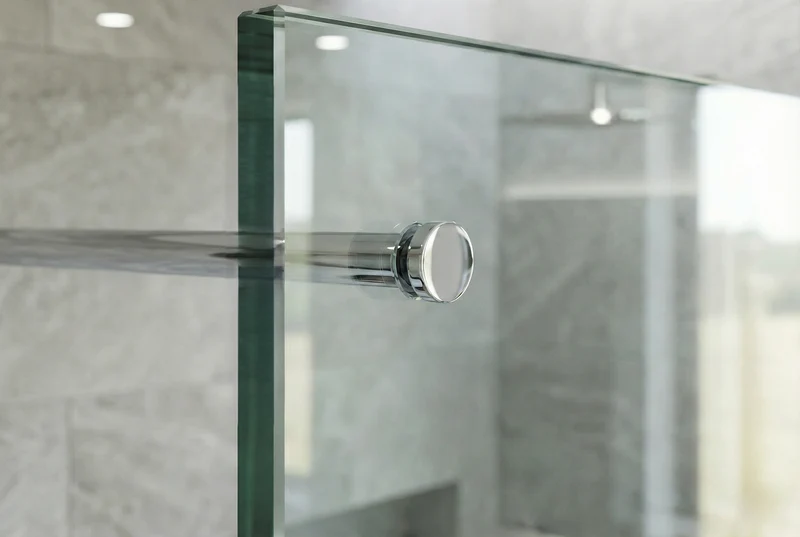 Stabistange-Set für Glasdusche – Glas-Wand, 19 mm Edelstahlrohr für Glasbohrung, Art.Nr. TUBE