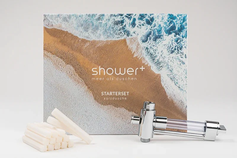ShowerPlus Salzdusche Starterset | Das Salz des Meeres für Ihre Haut
