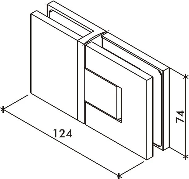 Nobiallo Pendeltürband 180° Glas-Glas Hebe-Senk – 50 kg, 8/10 mm ESG, Art.Nr. NOB180
