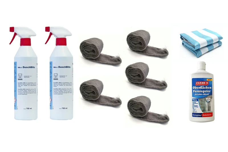 Glanz-Paket für Duschglas – Komplettsystem für Reinigung und Versiegelung, Art.Nr. 9518026