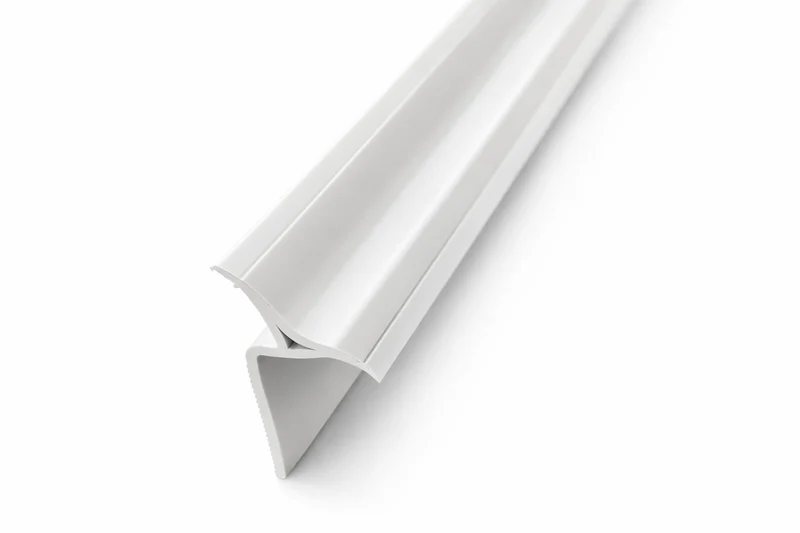 Fugenabdeckprofil – PVC weiß, Duschwanne zur Wand, Art.Nr. BP/25