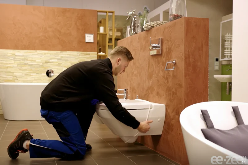 ee·zee Fertigfuge – Silikonfuge ohne Werkzeug für WC, Bidet, Waschtisch