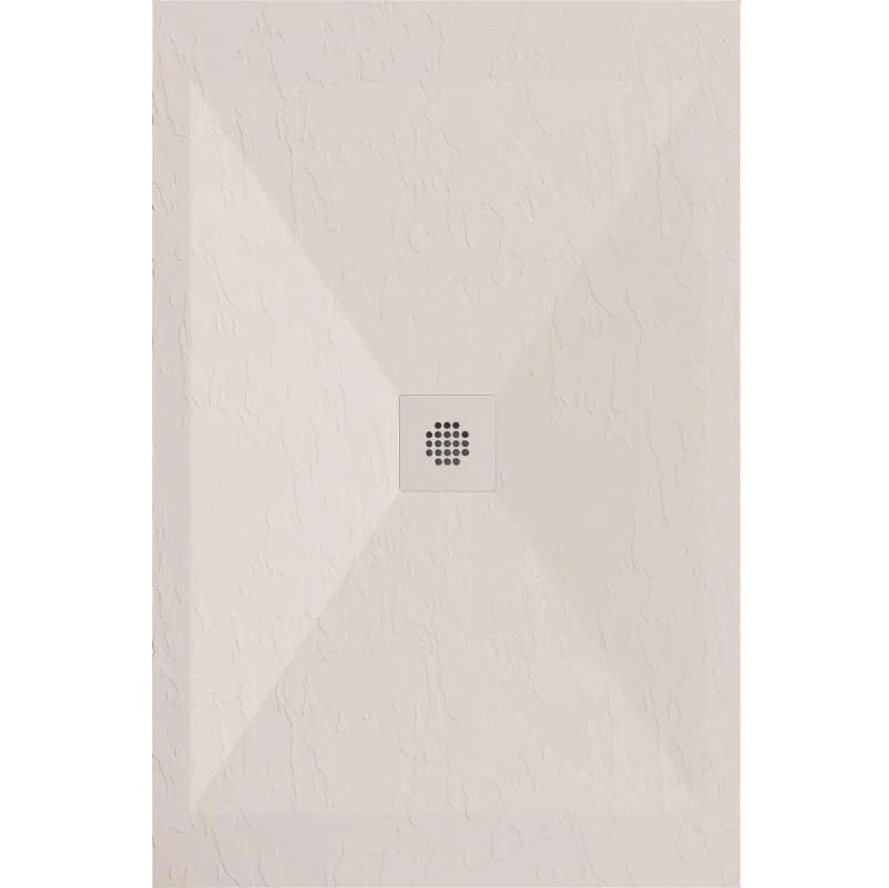 Mineralguss-Duschwanne extra flach DEXA, Schieferoptik, BEIGE