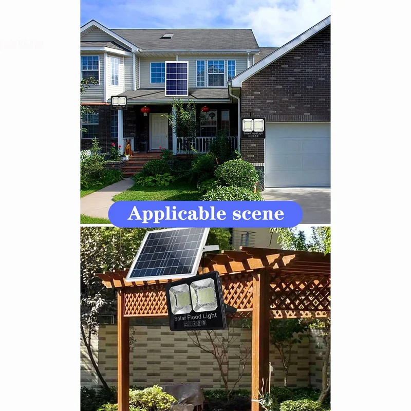 All-Weather Solar Security Flood Light Zero-Electric-Bill Yard Beast Built Tough For Gardens Yards And Driveways Rock-Solid Dusk To Dawn Operation High-Speed Sun Charge Panel