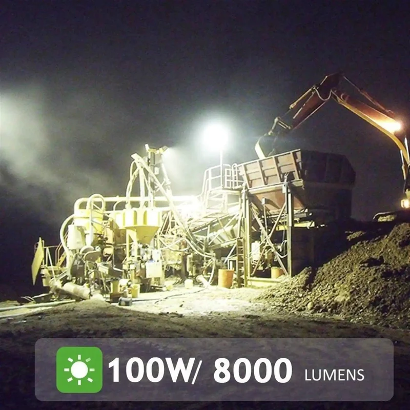 Smokin Heat 100W Rechargeable LED Work Light Portable Floodlight Rock Solid Aluminum Build Knockout 2800 Lumens Three Lighting Modes Adjustable Knobs Lightweight Grip Handle Ideal For Job Sites Camping And Rough Tasks Demanding Serious Illumination No