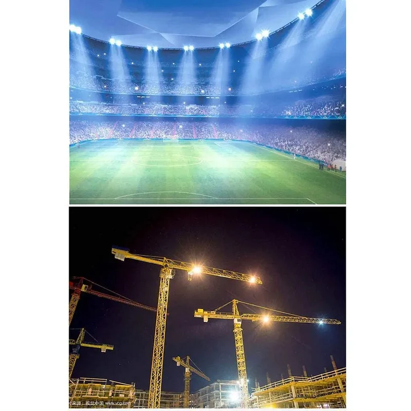 Heavy Duty LED Floodlight For Exterior Areas. Rock Solid Rechargeable Work Lamp With IP65 Weather Cover. Quick Chill Aluminum Cast And Surge Guard For Roofs Or Doorways. Sun Up To Sun Down Brightness.