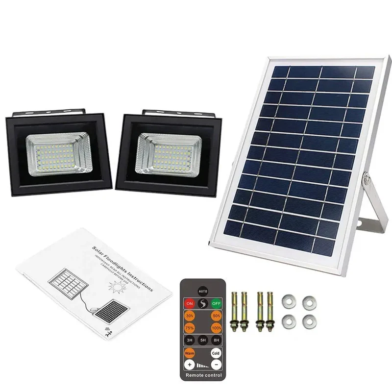 Kick Some Ass In The Dark With These Badass Outdoor Solar Flood Lights Featuring Remote Control Ip66 Waterproof Design And Dimmable Brightness For Garden Driveway And Garage Setup
