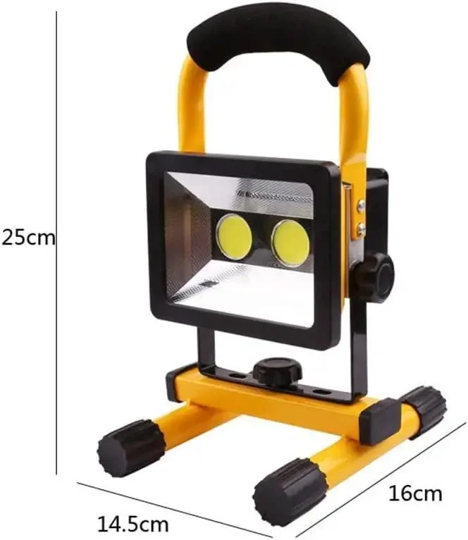 Legit Tough Portable Led Floodlight Pumping Out 30 Watts And 800 Lumens As A Rechargeable Job Site Light IP65 Waterproof Build Ready For Yard Jobs Or Late Night Shifts Featuring Four Brightness Levels Plus Emergency Flash Mode