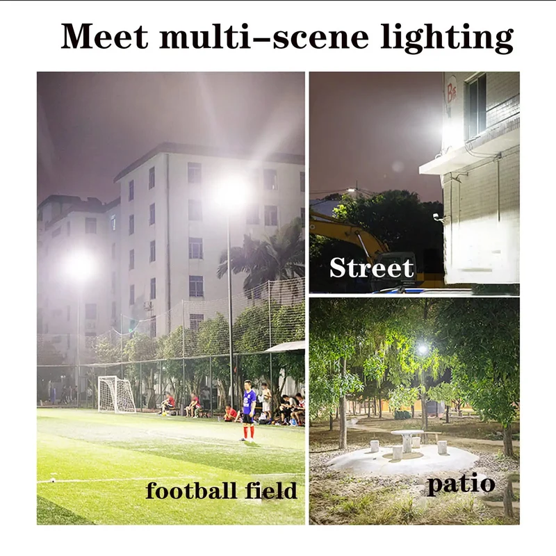 Badass Durability Solar Flood Light With PIR Motion Sensor Hella Bright LED Outdoor Security Illumination IP67 Weather Resistant Wall Pack For Backyard Garden Patio And Warehouse 40W 60W 100W 200W Models Available