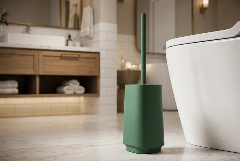 SATIN SQUARE WC-Bürste mit Behälter – Kunststoff, 3 Farben