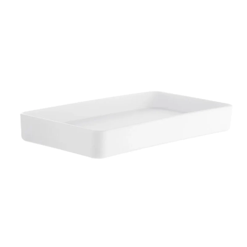 SATIN SQUARE Seifenschale – Acryl mit Wasserablauf, 3 Farben