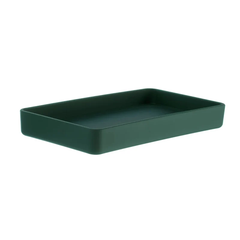 SATIN SQUARE Seifenschale – Acryl mit Wasserablauf, 3 Farben