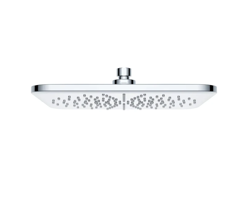 Vigour Kopfbrause edge quadratisch 250x250 / 300x300 mm Chrom/Weiß | 1/2" Anschluss