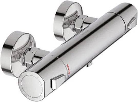 Vigour Clivia Safe-Tec Brausethermostat, Chrom, Aufputz, 38°C Schutz, Art.Nr. CLTB