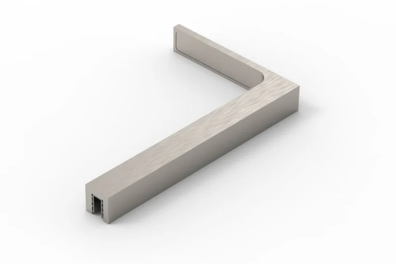 Stabilisierungswinkel 90° – 220 mm freistehend, ohne Glasbohrung, Art.Nr. SAB220