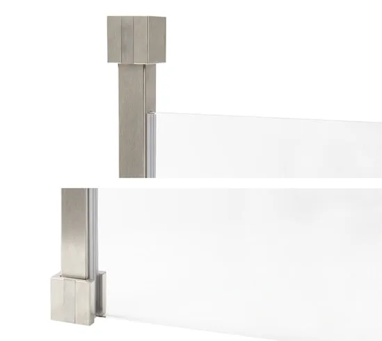 Walk-in-Pfosten Vigo – Edelstahl Ø 30 mm, rund oder eckig, 8/10 mm Glas