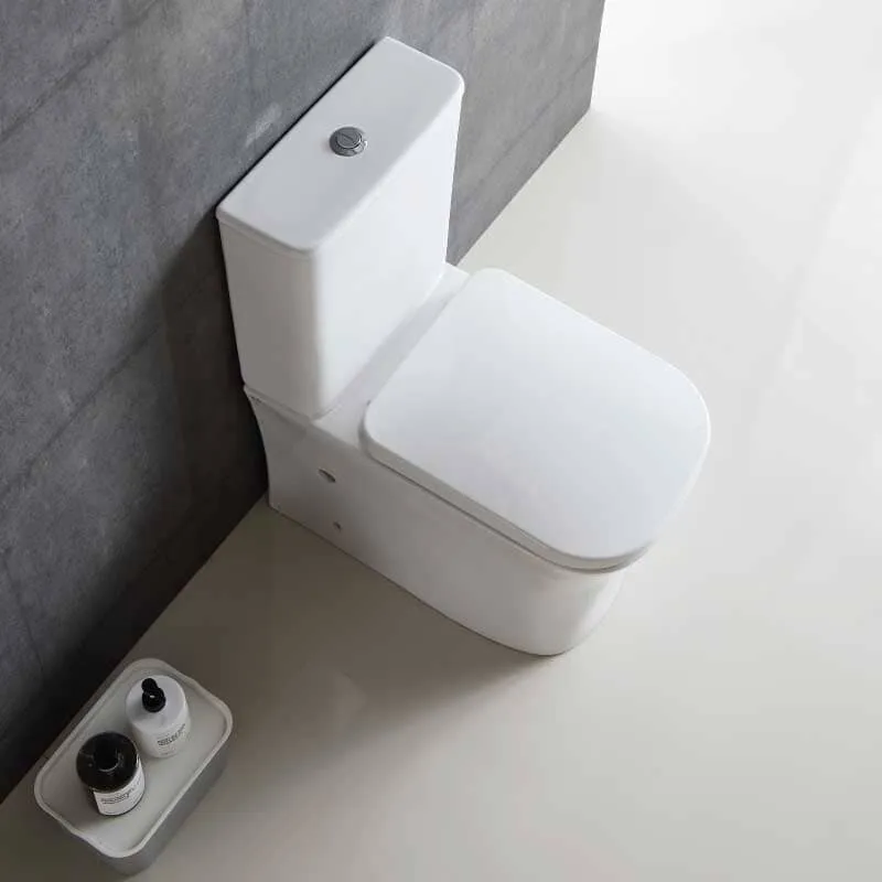 Modernes Stand-WC, Keramik, NIKKO, niedriger Spülkasten