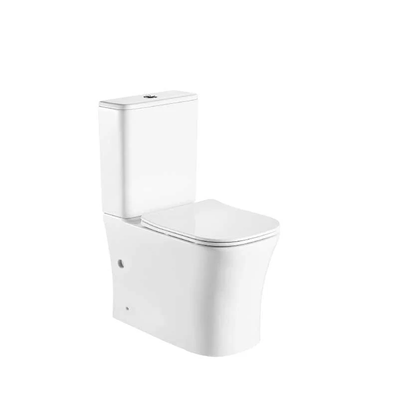 Modernes Stand-WC, Keramik, NIKKO, niedriger Spülkasten