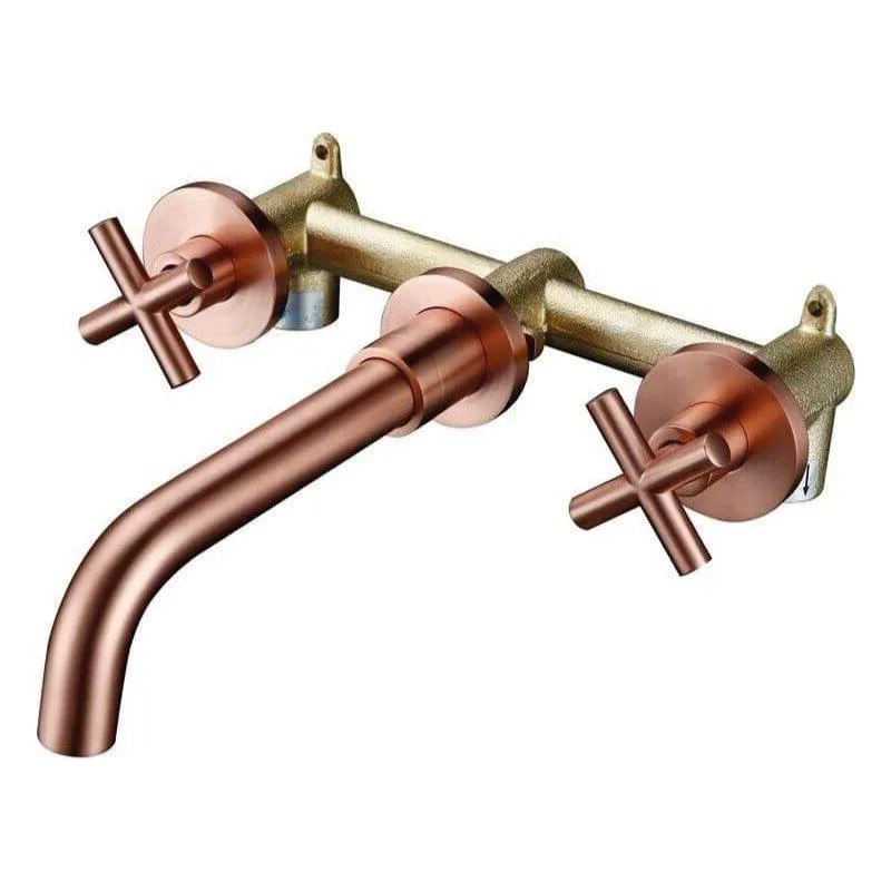 Unterputz-Zweigriff-Waschtischarmatur, CARBINI rosegold