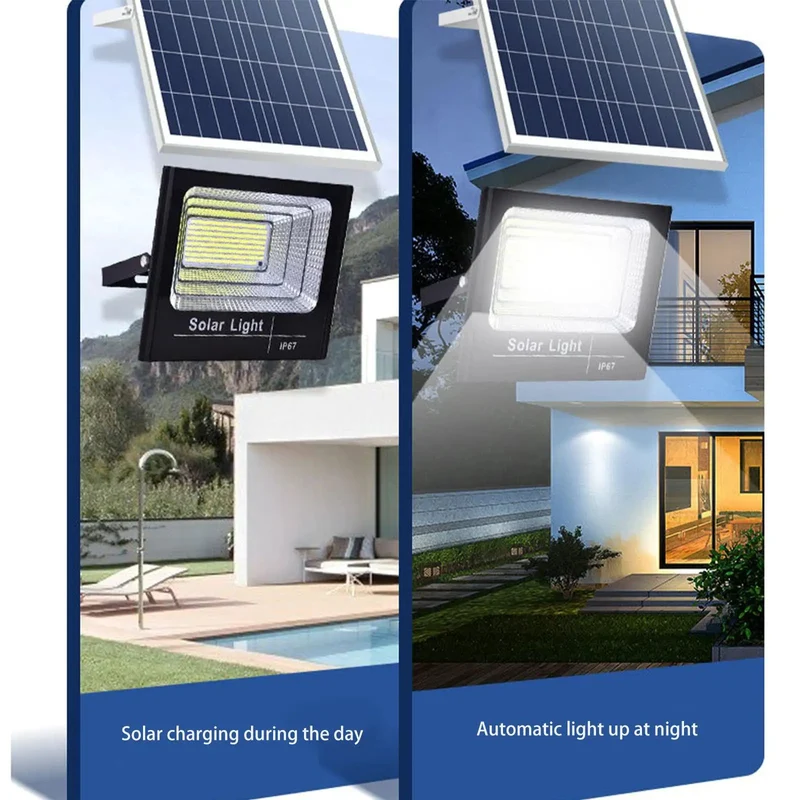 Hella Bright 25W Solar LED Flood Light With Remote Control And Waterproof Dusk To Dawn Sensor For Driveways Yards And Garages Fast Smooth Wall Mount Setup
