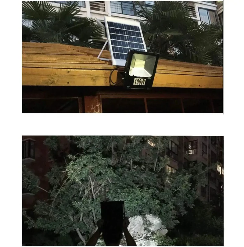 Heavy Duty Solar Floodlight For Outdoor Patio, Badass Waterproof IP66 Led Spotlight With 50W Super Bright Output, Rugged Rechargeable Work Lamp And Long Cable