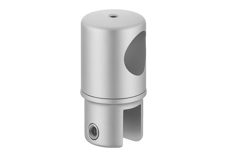 Drehbarer Glashalter – Endstück Ø 19 mm zylindrisch, 8–10 mm Glas, Art.Nr. S4V