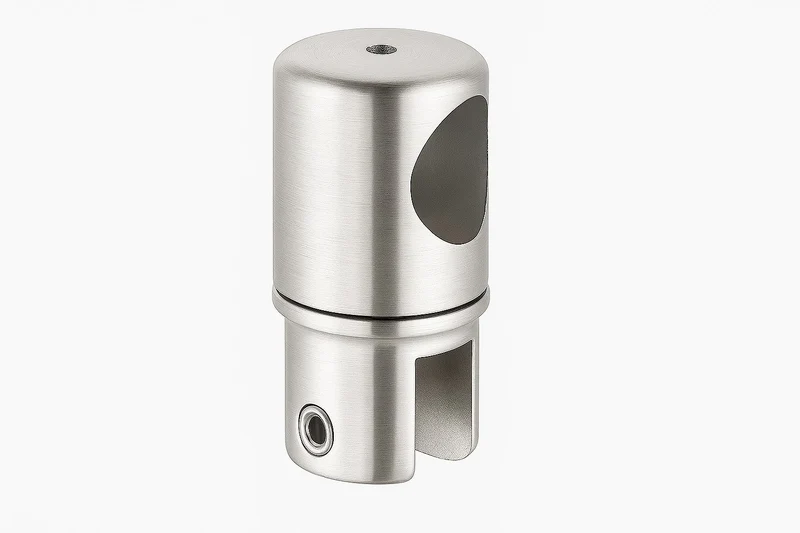 Drehbarer Glashalter – Endstück Ø 19 mm zylindrisch, 8–10 mm Glas, Art.Nr. S4V