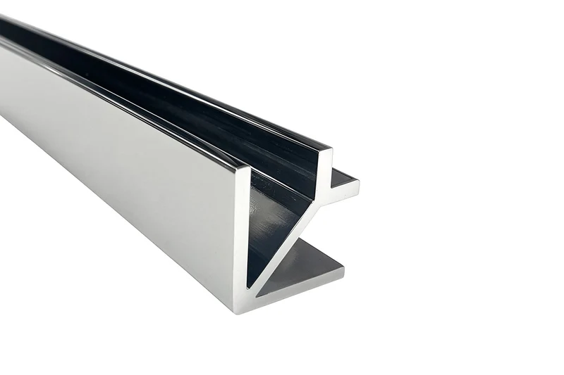 Aluminium-Eckprofil 90° – für 8 mm Glas, 19×19 mm, 240 cm, Art.Nr. SDCP38