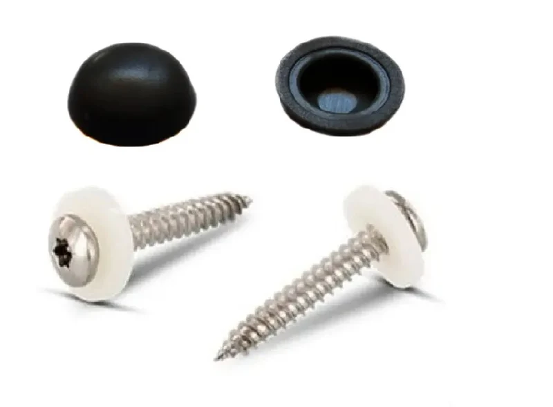 Blechschrauben A2 TX 3,9 × 16 mm – mit Abdeckkappen für Aluprofile