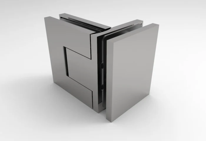 Bellagio Pendeltürband 90° Glas-Glas – 50 kg, 8/10 mm ESG, 11 Oberflächen, Art.Nr. BEL392