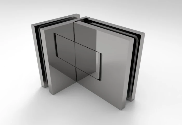 Bellagio Pendeltürband 90° Glas-Glas – 50 kg, 8/10 mm ESG, 11 Oberflächen, Art.Nr. BEL392