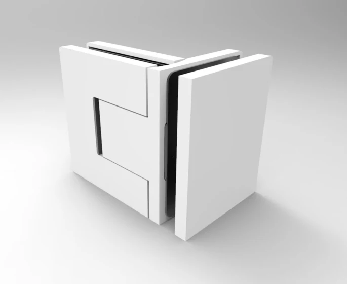 Bellagio Pendeltürband 90° Glas-Glas – 50 kg, 8/10 mm ESG, 11 Oberflächen, Art.Nr. BEL392