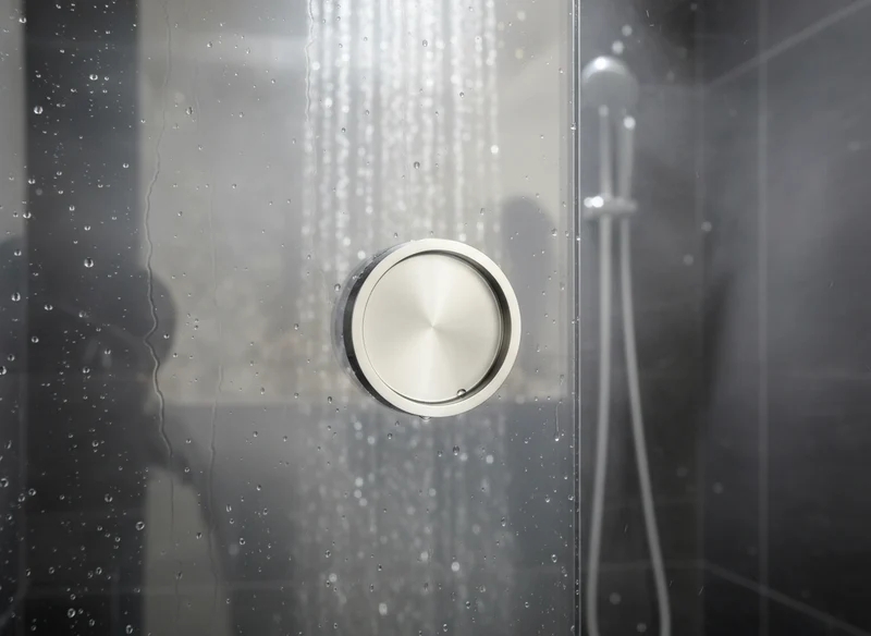 Griffmuschel – rund Ø 65/55 mm V2A selbstklebend, 8–12 mm Glas, Art.Nr. 4104