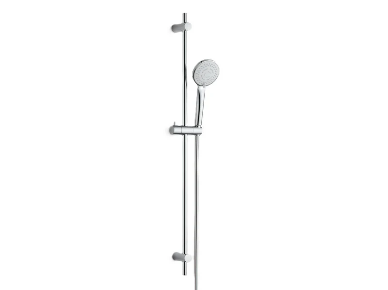 Vigour Brausegarnitur Individual 1.0 | 3 Strahlarten | 90 cm Wandstange | Chrom mit Antikalk, Art.Nr. V1BG905