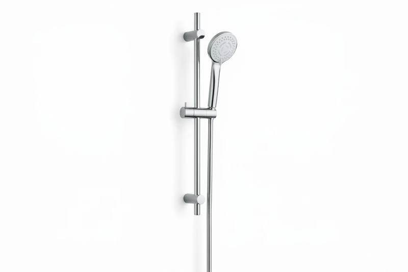 Vigour Brausegarnitur V1 | 60 cm Wandstange | 3 Strahlarten | Antikalk | Chrom, Art.Nr. V1BG605