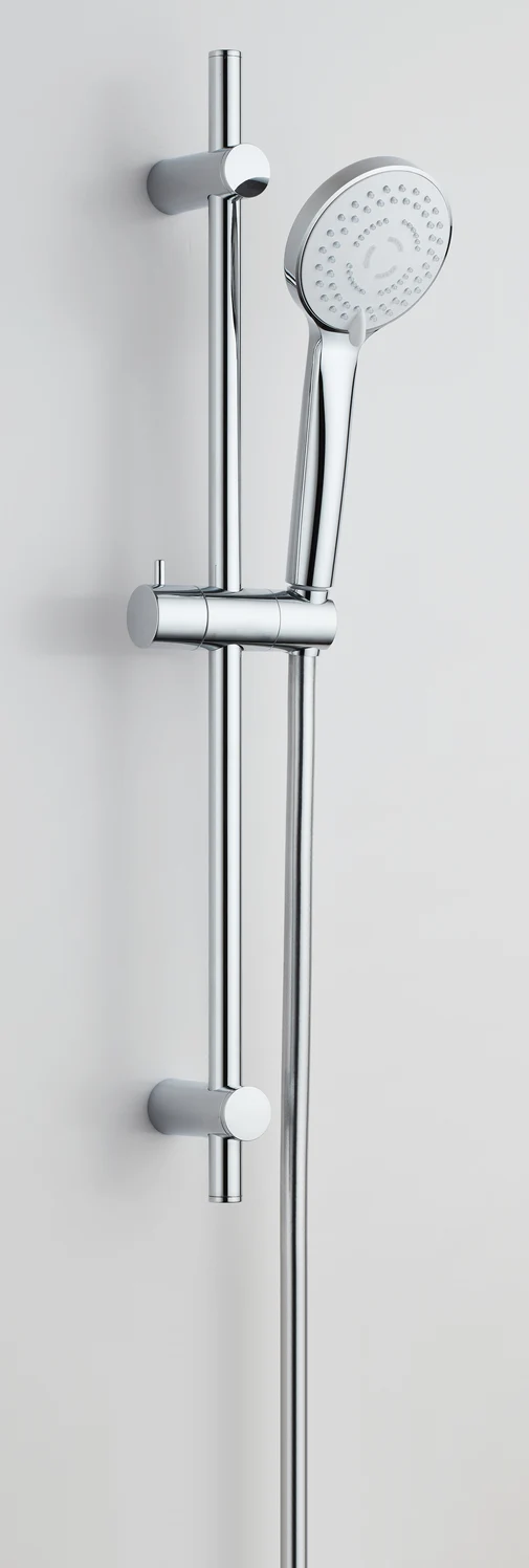 Vigour Brausegarnitur V1 | 60 cm Wandstange | 3 Strahlarten | Antikalk | Chrom, Art.Nr. V1BG605