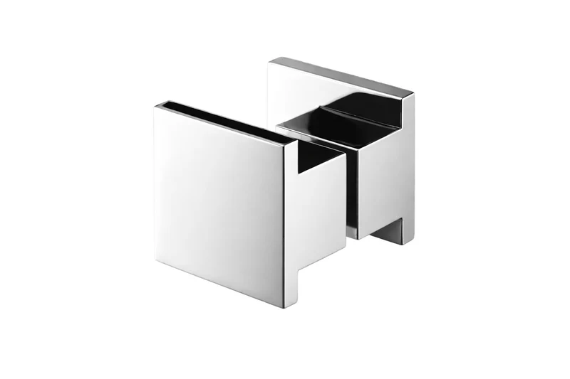 Dusch-Türgriff – Quader 50×50 mm verchromtes Messing, 6–8 mm Glas, Art.Nr. 0517