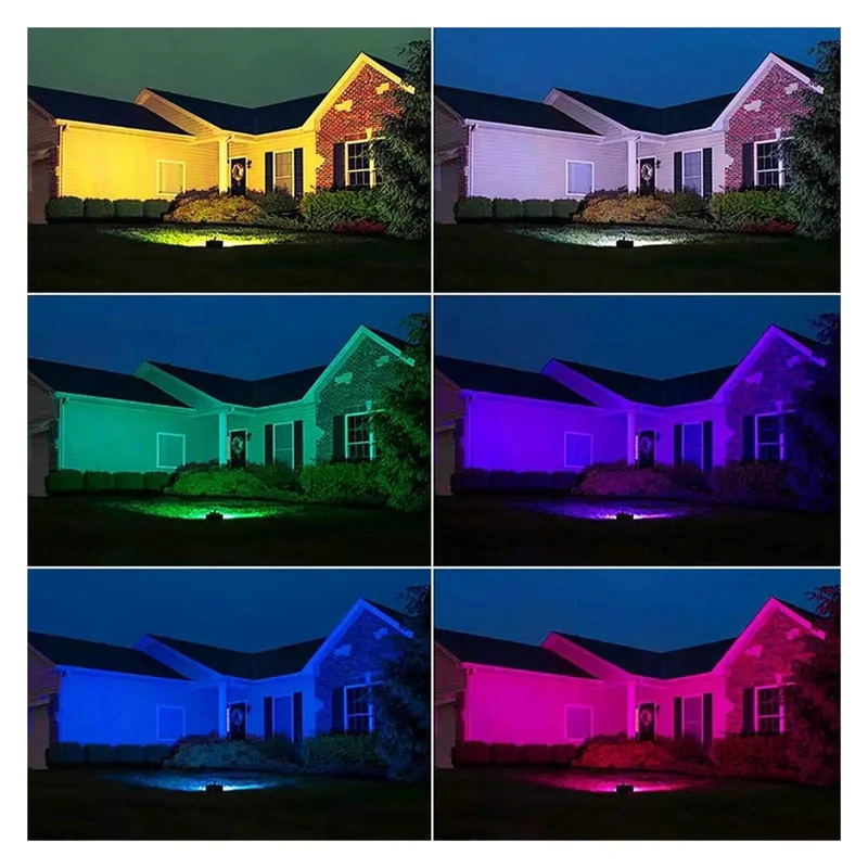 Super Slick 50W LED RGB Flood Light IP68 Waterproof Outdoor Spotlight And Projector For Courtyard And Barn Drop Dead Bright Kick Butt Colors Rock Solid Diecast Aluminum Housing Beast Mode Lighting